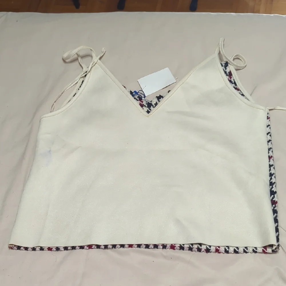 Zara Multicolor Houndstooth Camisole - Picture 7 of 7